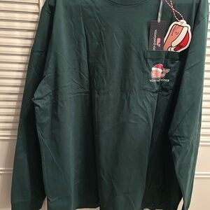 Vineyard Vines Dark Green Long Sleeve Tee